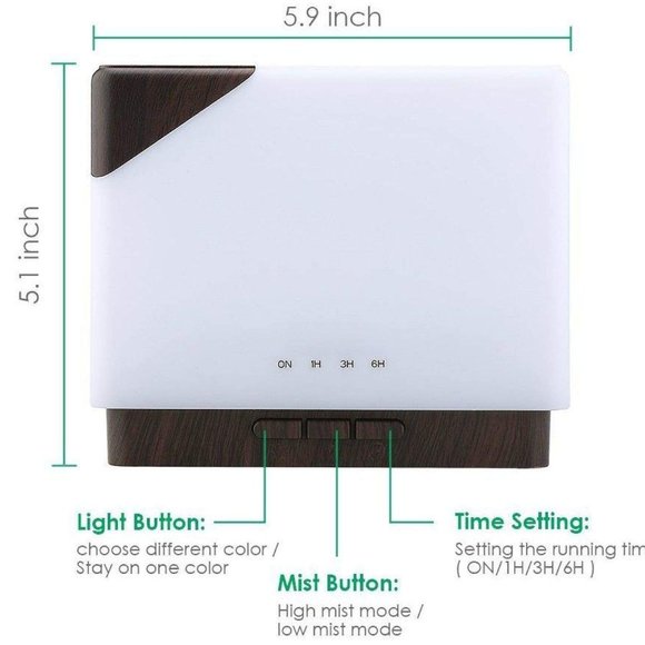 ESSENTIAL OIL DIFFUSER - Multicolor High Capacity - Picture 3 of 4